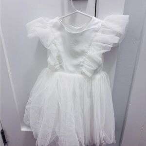 SHEIN White Formal Kids Dress